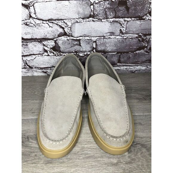 Nordstrom Ortholite NOEZRA-LEA Light Gray Suede Loafers Shoes Men Sz 11M US/44EU - Picture 3 of 16